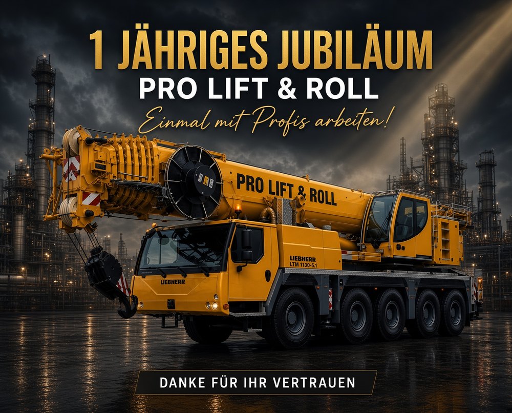 1-jähriges Jubiläum PRO LIFT & ROLL – Danke für Ihr Vertrauen